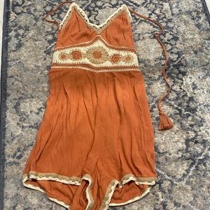 American eagle crochet romper